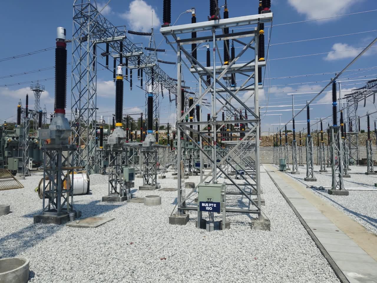 Bus PT, circuit-breaker and gantry structures
