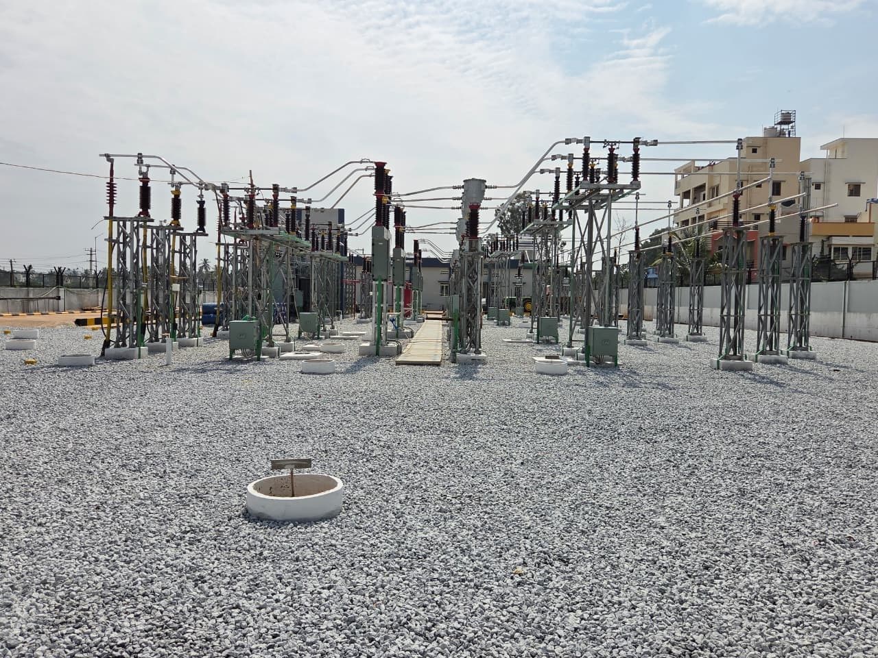 The switchyard from the yard's edge